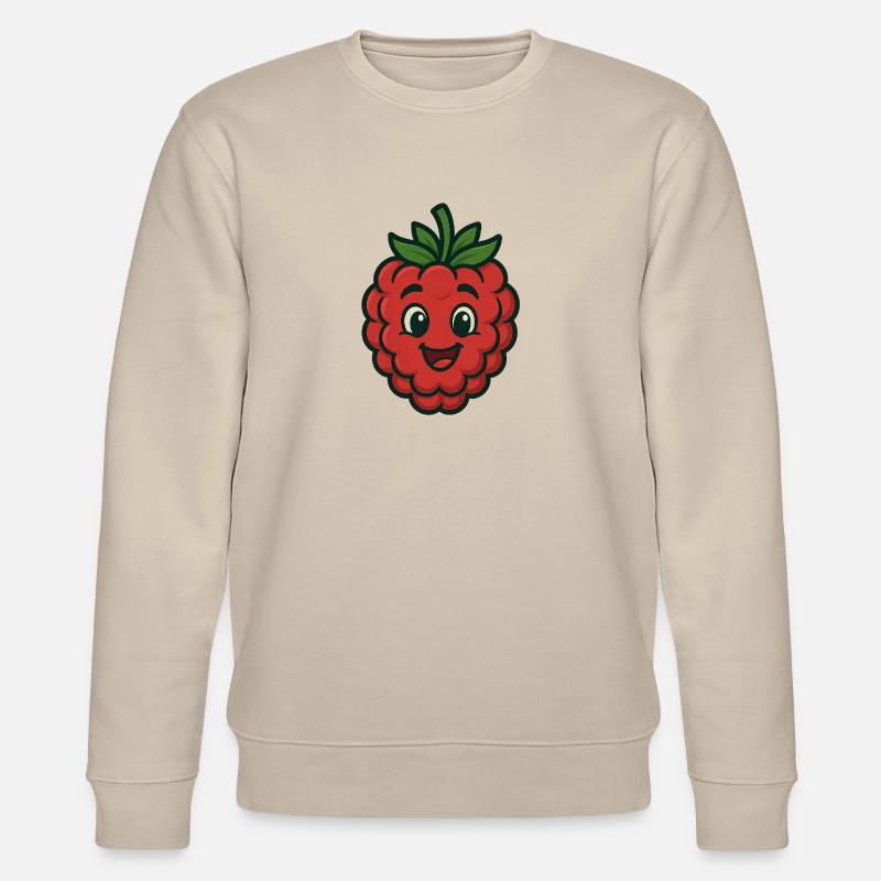 Happy Raspberry - Stanley/Stella CHANGER Unisex Organic Sweatshirt - beige