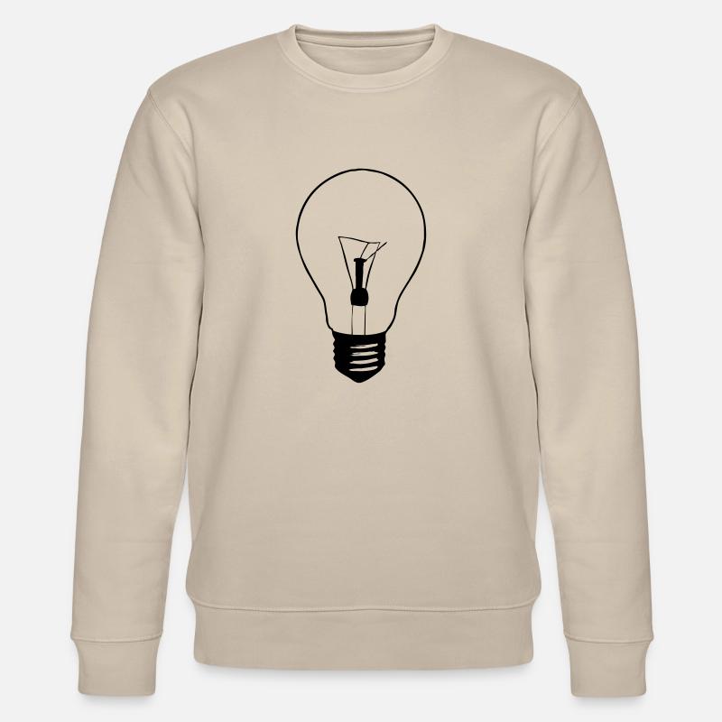 Glühbirne - Stanley/Stella Unisex Bio-Sweatshirt CHANGER  - Beige