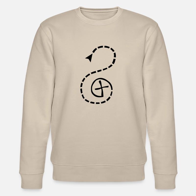 Geocaching - Stanley/Stella Unisex Bio-Sweatshirt CHANGER  - Beige