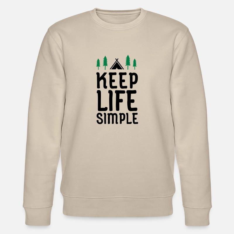 Keep Life Simple - Sweat bio CHANGER Stanley/Stella Unisexe - beige