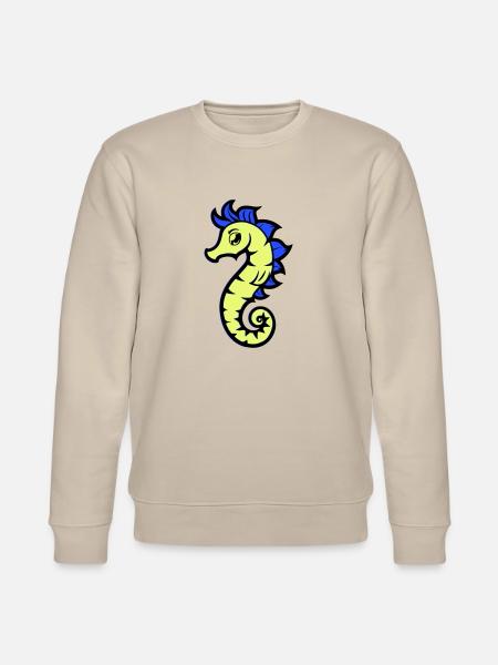seepferd seepferdchen comic - Stanley/Stella Unisex Bio-Sweatshirt CHANGER - Beige
