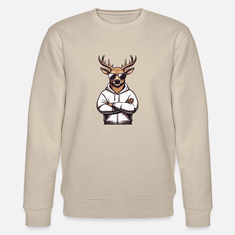 Reh Sonnenbrille Comic - Stanley/Stella Unisex Bio-Sweatshirt CHANGER - Beige