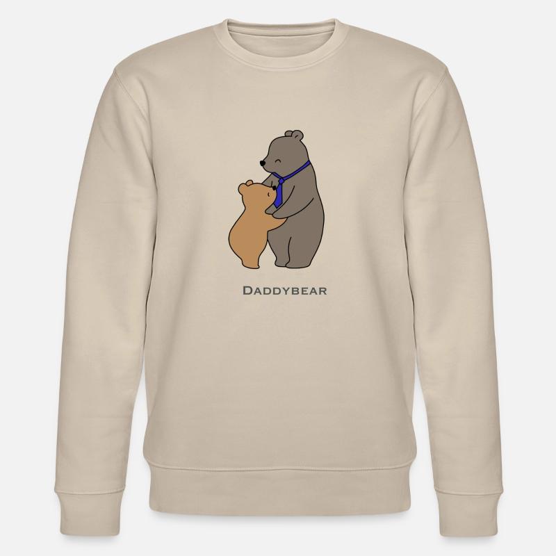 DaddyBear Umarmung - Stanley/Stella Unisex Bio-Sweatshirt CHANGER  - Beige