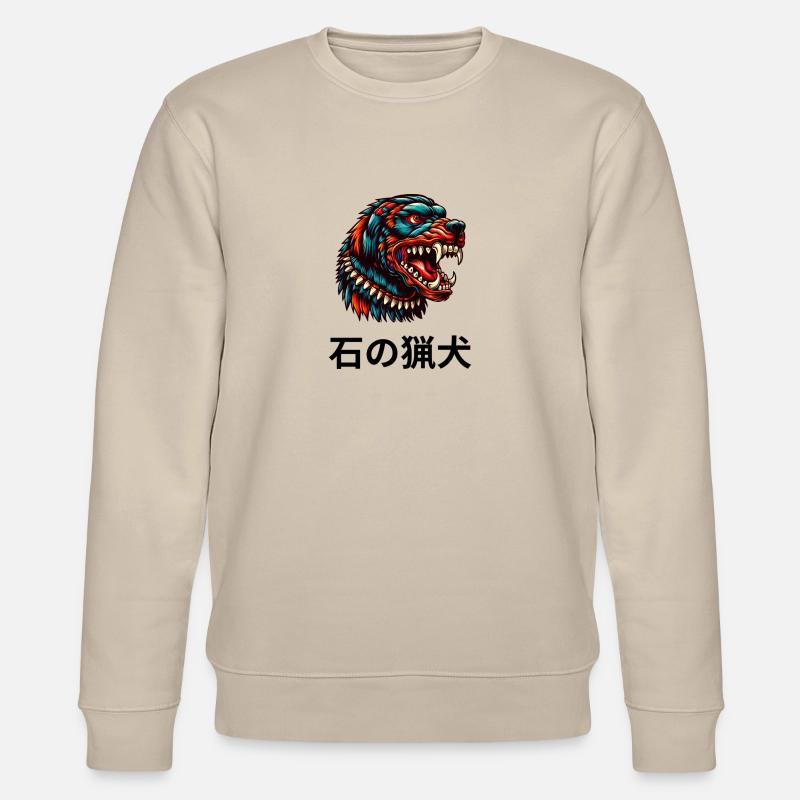 Steinhund - Kaiju - Stanley/Stella Unisex Bio-Sweatshirt CHANGER  - Beige