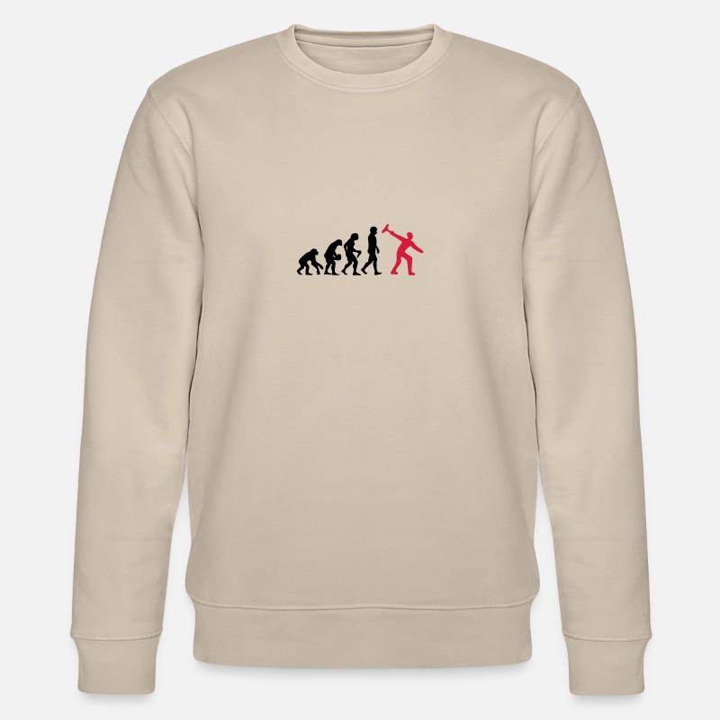 Curling Evolution - Stanley/Stella CHANGER Unisex Organic Sweatshirt - beige