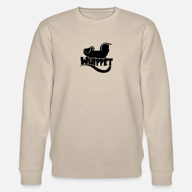 Silhouette Whippet - Schwarz - Stanley/Stella Unisex Bio-Sweatshirt CHANGER  - Beige