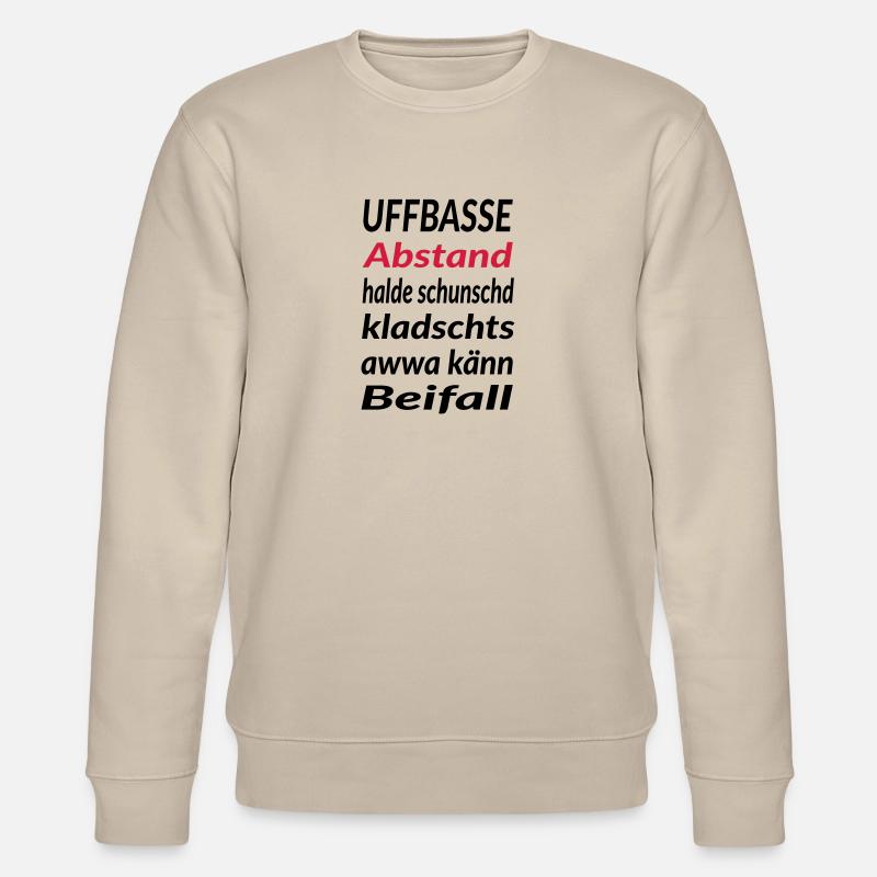Uffbasse Abstand halde - Stanley/Stella Unisex Bio-Sweatshirt CHANGER  - Beige