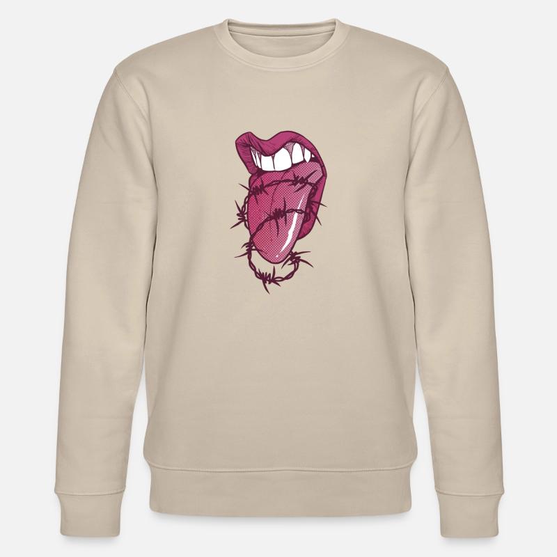 tounge - Stanley/Stella Unisex Bio-Sweatshirt CHANGER  - Beige