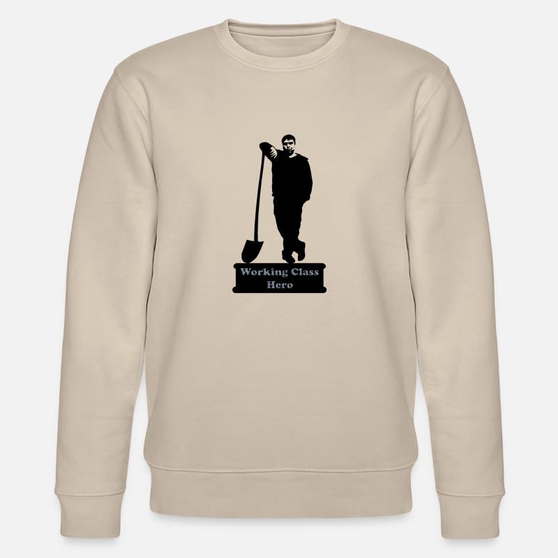 working_class_hero_3 - Sweat bio CHANGER Stanley/Stella Unisexe - beige