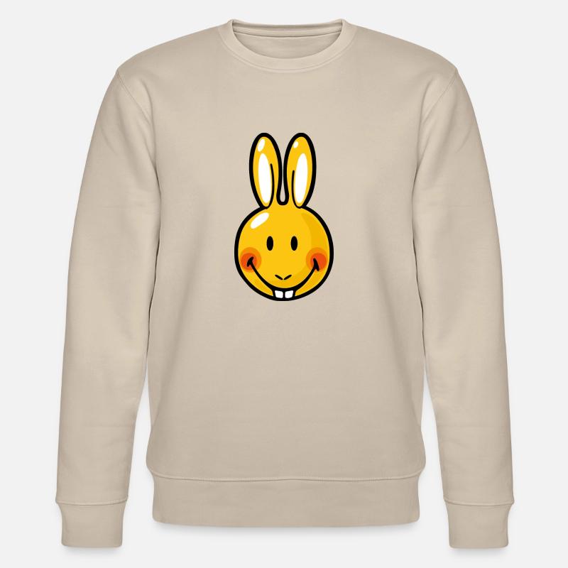 Smiley Rabbit - Stanley/Stella Unisex Bio-Sweatshirt CHANGER  - Beige