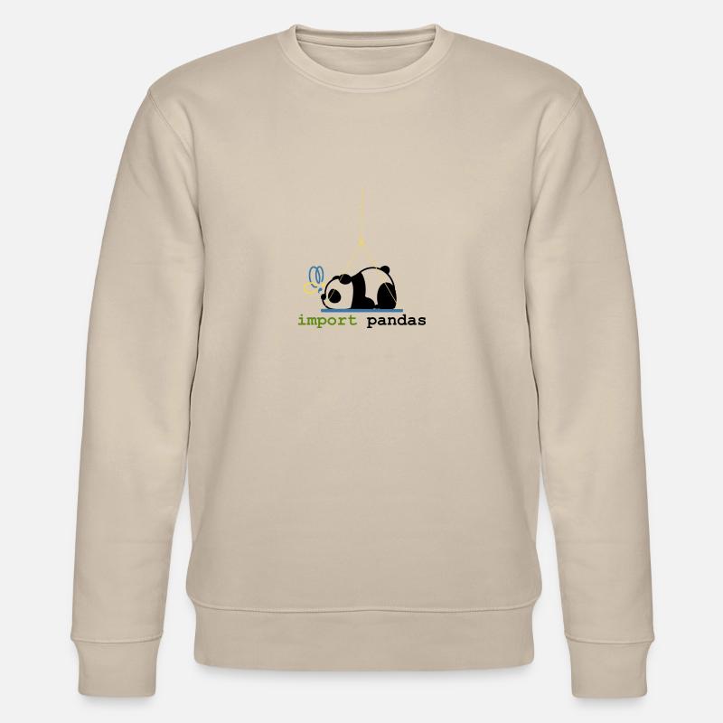 Python-Witze Pandas importieren Programmierung - Stanley/Stella Unisex Bio-Sweatshirt CHANGER  - Beige