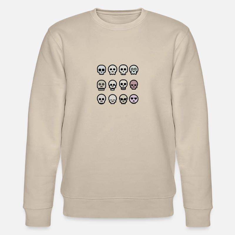 Totenköpfe - Stanley/Stella Unisex Bio-Sweatshirt CHANGER  - Beige