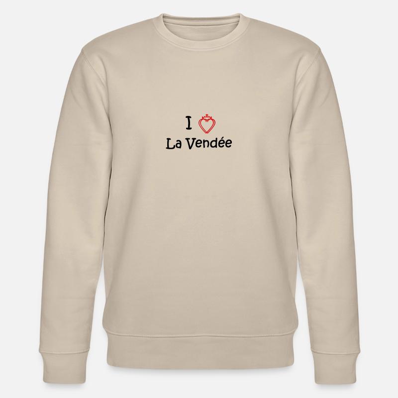 ich liebe die Vendee - Stanley/Stella Unisex Bio-Sweatshirt CHANGER  - Beige