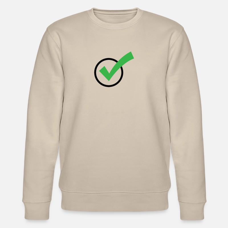 Ein Häkchen - Stanley/Stella Unisex Bio-Sweatshirt CHANGER  - Beige