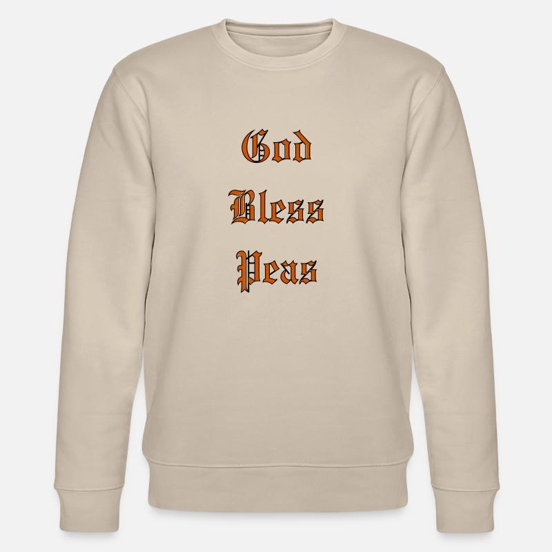 GodBlessPeas - Stanley/Stella Unisex Bio-Sweatshirt CHANGER  - Beige