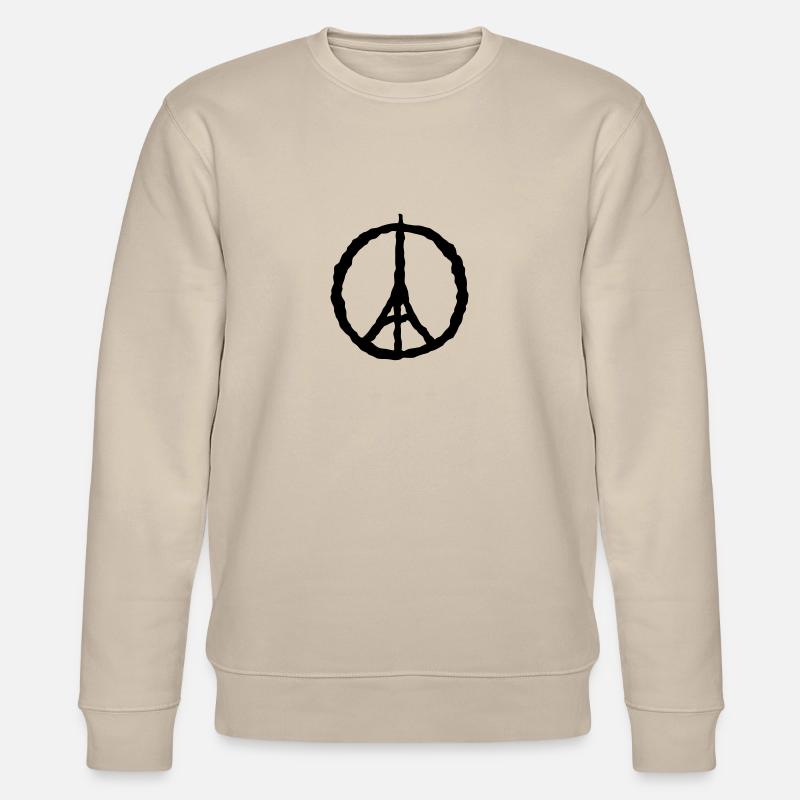 tour eiffel logo 9122 - Sweat bio CHANGER Stanley/Stella Unisexe - beige