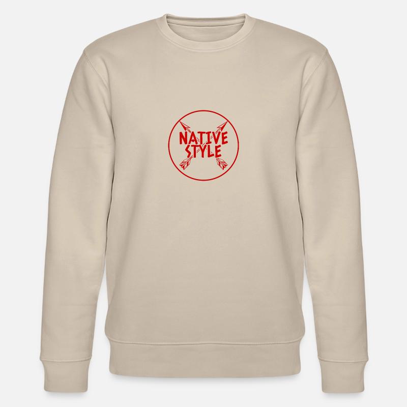 Indianer: Native Style - Stanley/Stella Unisex Bio-Sweatshirt CHANGER  - Beige