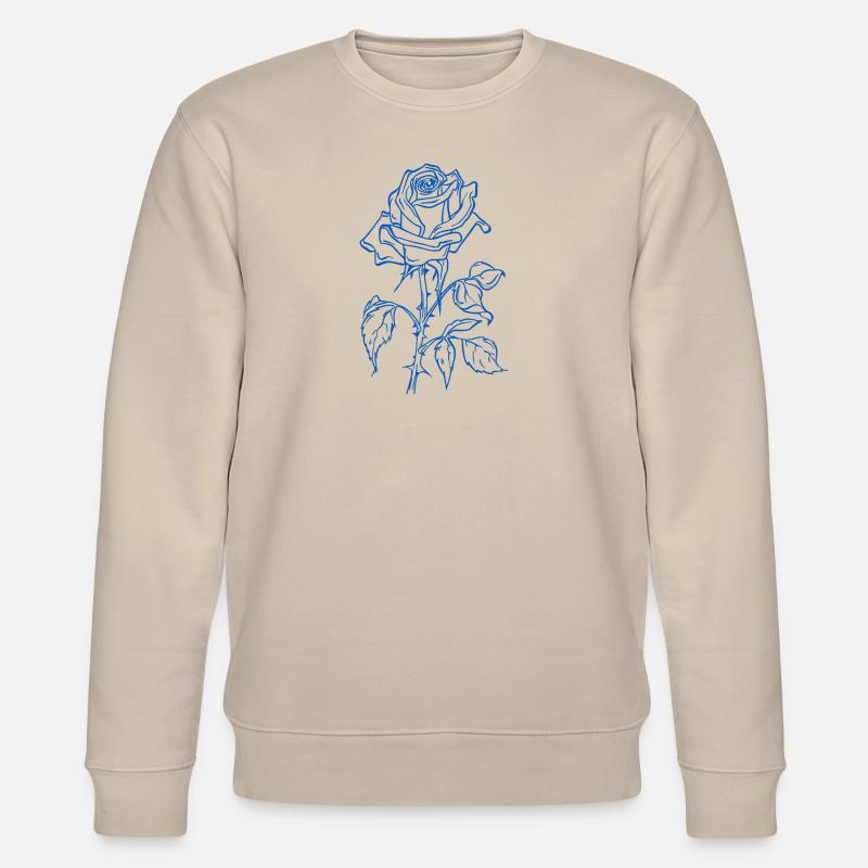 Blaue Rose - Stanley/Stella Unisex Bio-Sweatshirt CHANGER  - Beige