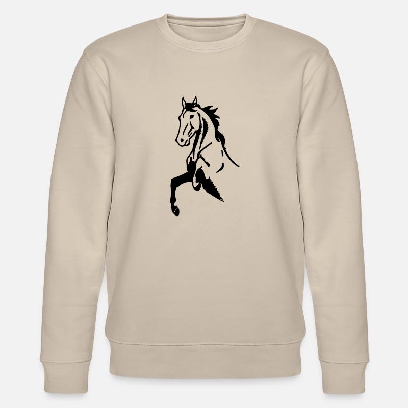 Pferd - Stanley/Stella Unisex Bio-Sweatshirt CHANGER  - Beige