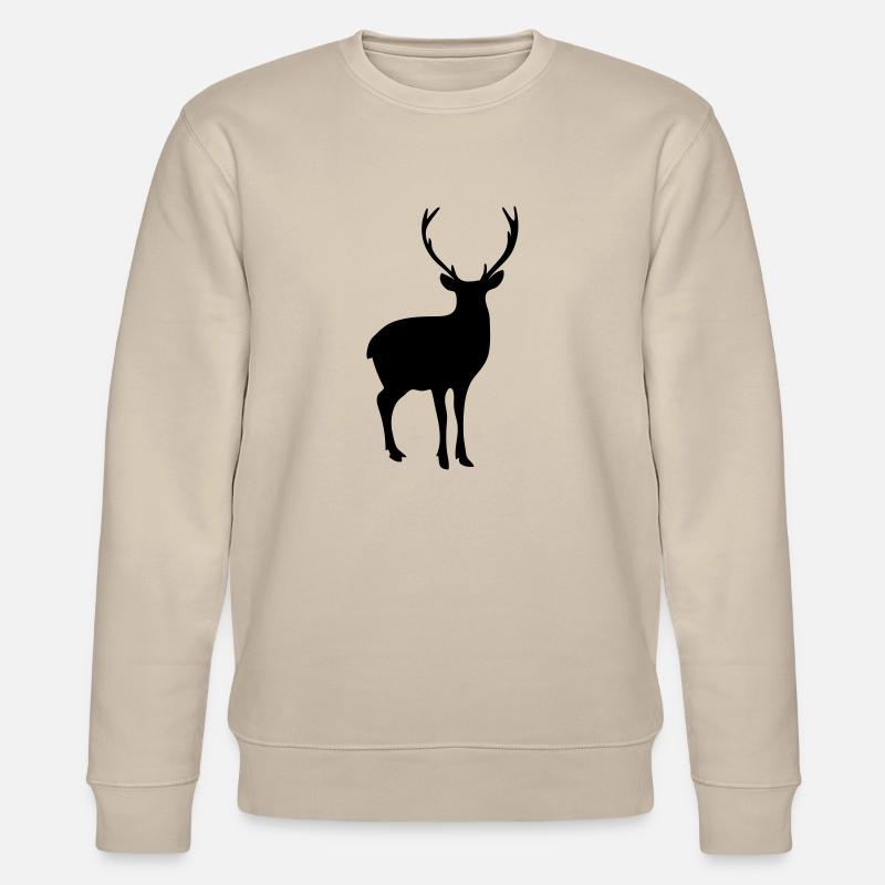 Deer Silhouette - Stanley/Stella Unisex Bio-Sweatshirt CHANGER  - Beige
