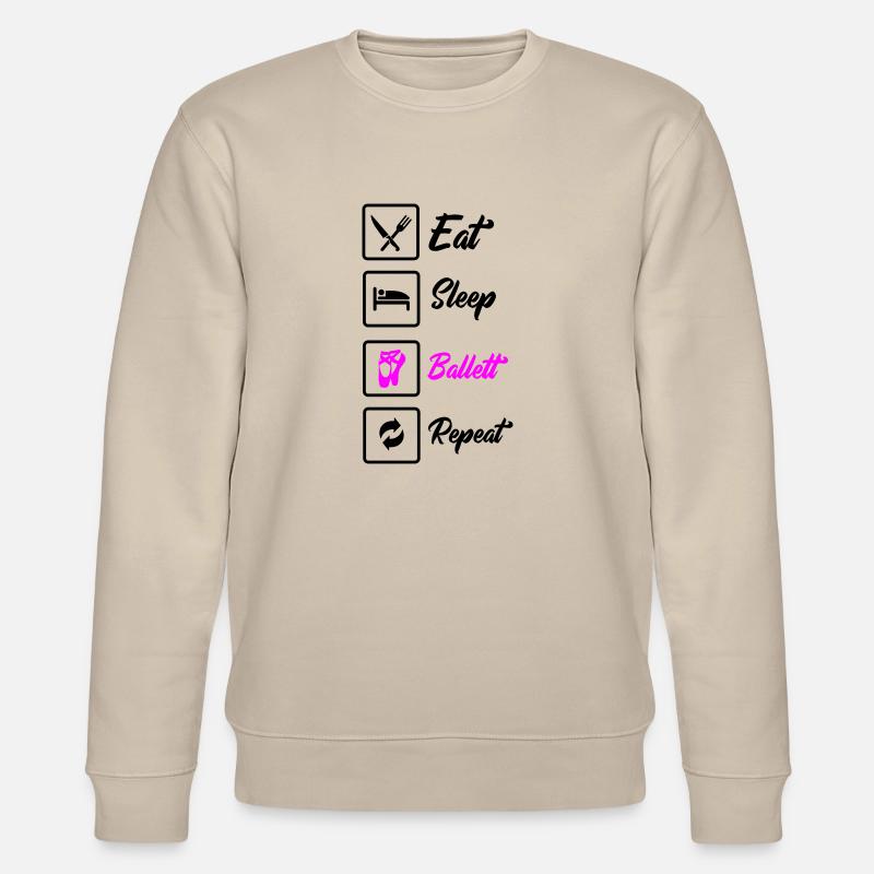 Manger dormir Ballet Répéter - Sweat bio CHANGER Stanley/Stella Unisexe - beige