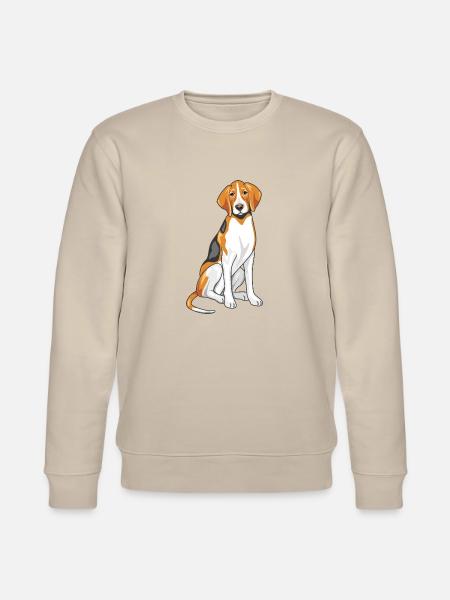 Sitting foxhound - Stanley/Stella CHANGER Unisex Organic Sweatshirt - beige