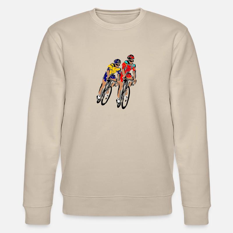 Tour Radfahrer - Stanley/Stella Unisex Bio-Sweatshirt CHANGER  - Beige