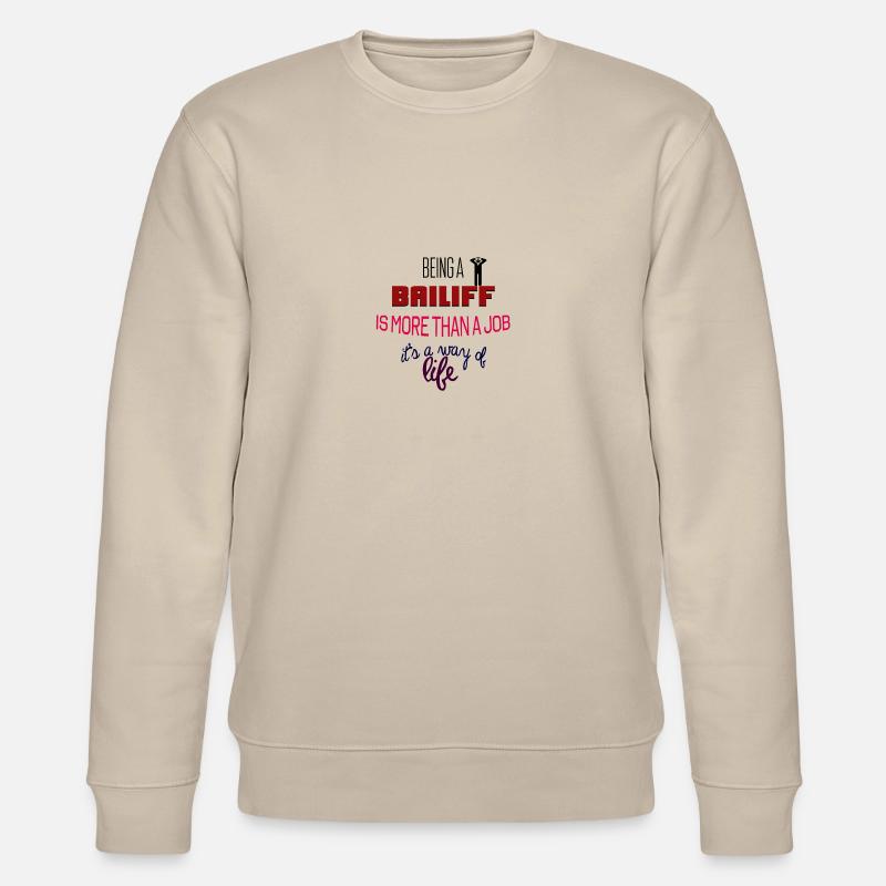 Being a bailiff - Stanley/Stella Unisex Bio-Sweatshirt CHANGER  - Beige
