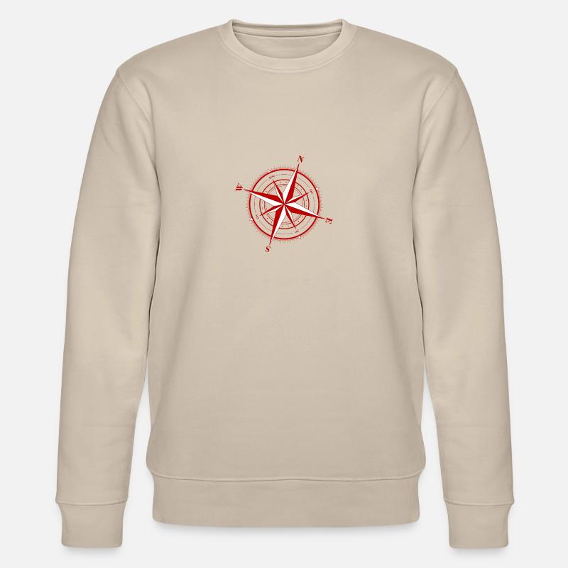 Nordend Kompass Logo - Stanley/Stella Unisex Bio-Sweatshirt CHANGER  - Beige