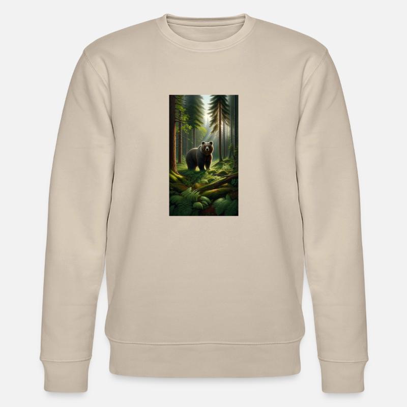 Braunbär - Stanley/Stella Unisex Bio-Sweatshirt CHANGER  - Beige