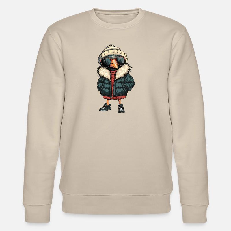 Strauß Cool Comic - Stanley/Stella Unisex Bio-Sweatshirt CHANGER  - Beige