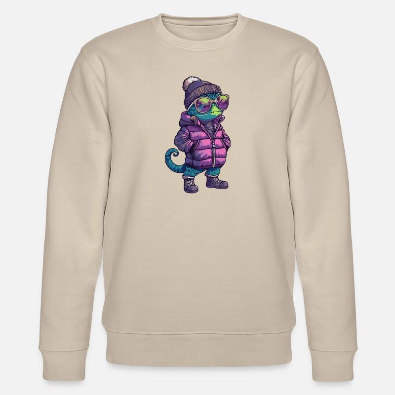 Chameleon Cool Comic - Stanley/Stella CHANGER Unisex Organic Sweatshirt - beige