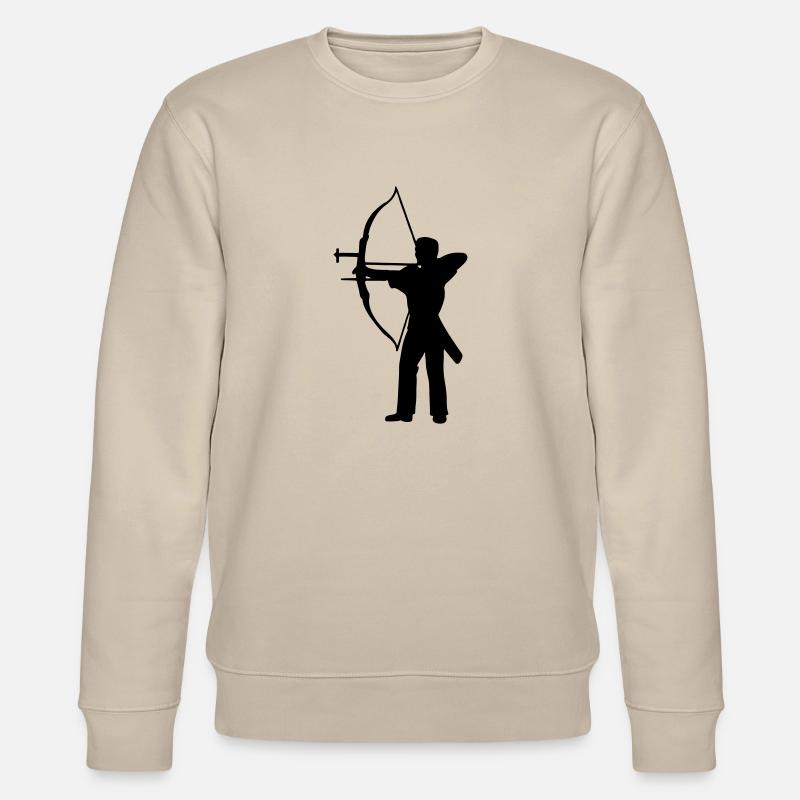 Bogenschießen - Stanley/Stella Unisex Bio-Sweatshirt CHANGER  - Beige