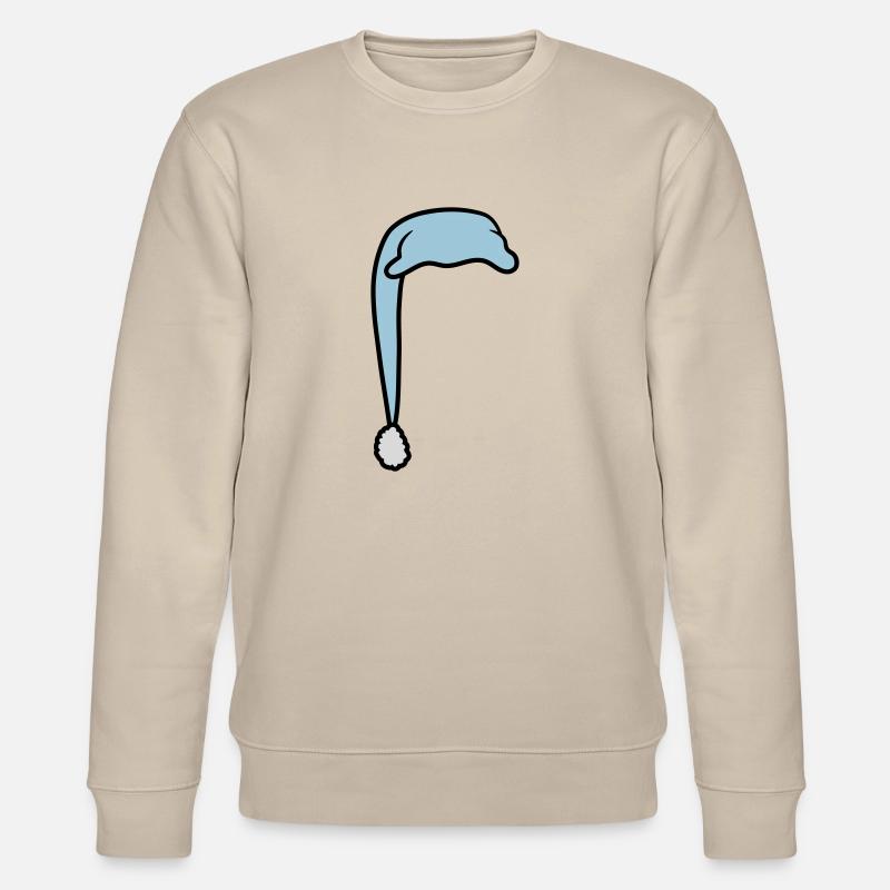 Sleeping cap with bobblehead - Stanley/Stella CHANGER Unisex Organic Sweatshirt - beige