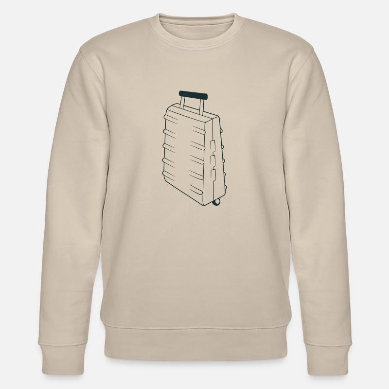 Starker, robuster, aufrechter Standkoffer - Stanley/Stella Unisex Bio-Sweatshirt CHANGER  - Beige