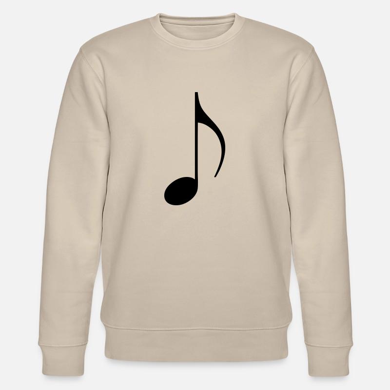 musik note musiker notenblatt - Stanley/Stella Unisex Bio-Sweatshirt CHANGER  - Beige