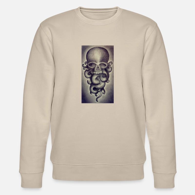 Totenkopf-Logo - Stanley/Stella Unisex Bio-Sweatshirt CHANGER  - Beige