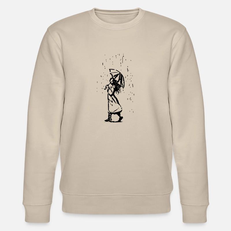fille avec parapluie - Sweat bio CHANGER Stanley/Stella Unisexe - beige
