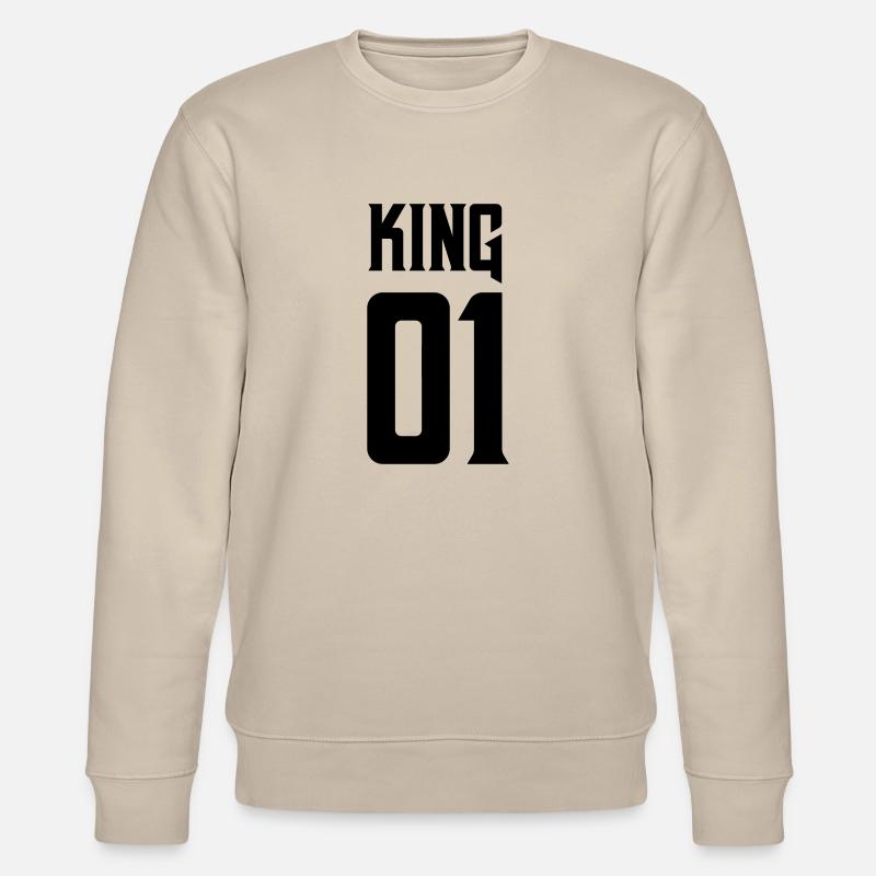 king 01 - Stanley/Stella Unisex Bio-Sweatshirt CHANGER  - Beige