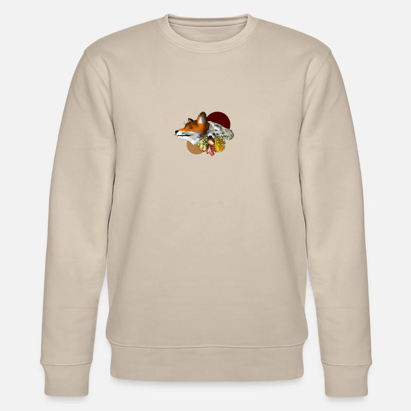 Herbst Foxey - Stanley/Stella Unisex Bio-Sweatshirt CHANGER  - Beige