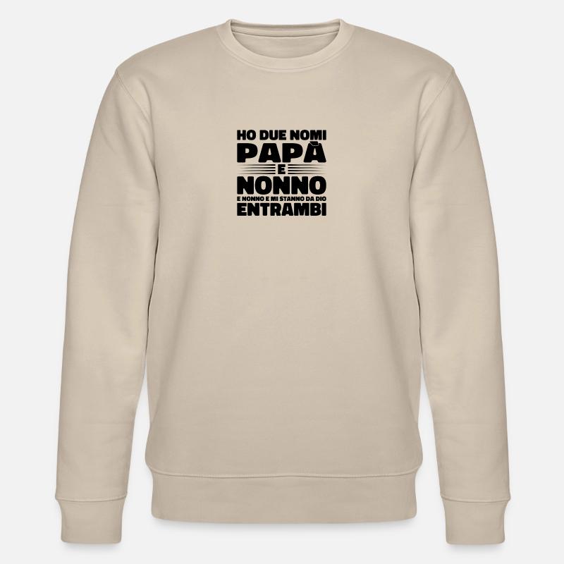 Papa und Opa - Stanley/Stella Unisex Bio-Sweatshirt CHANGER  - Beige