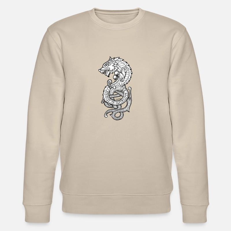Le Loup Fenrir - Sweat bio CHANGER Stanley/Stella Unisexe - beige