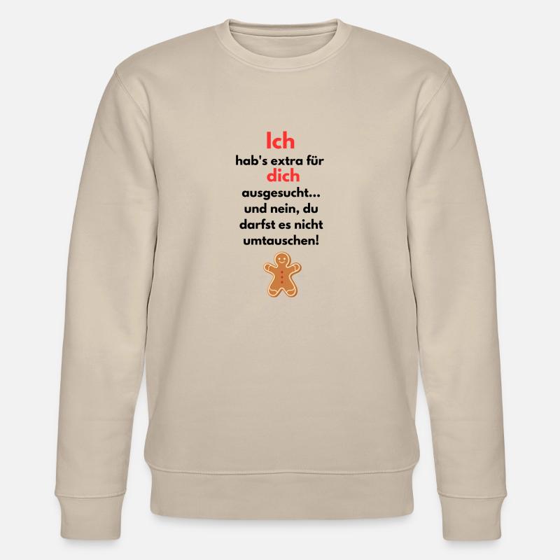 Für dich Weihnachtsgeschenk - Stanley/Stella Unisex Bio-Sweatshirt CHANGER  - Beige