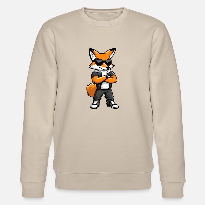 Fox Comic - Stanley/Stella CHANGER Unisex Organic Sweatshirt - beige