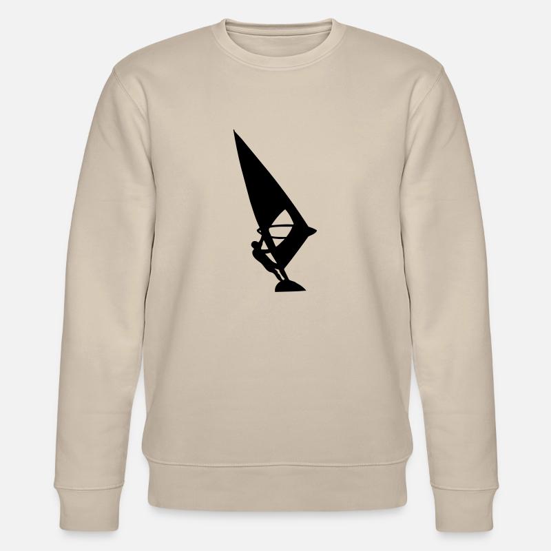surfing surfer windsurfing - Stanley/Stella Unisex Bio-Sweatshirt CHANGER  - Beige