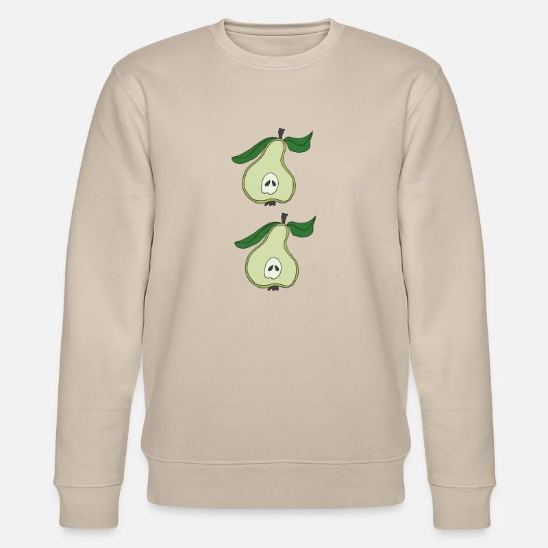 birnenhaelfte doppelt - Stanley/Stella Unisex Bio-Sweatshirt CHANGER  - Beige