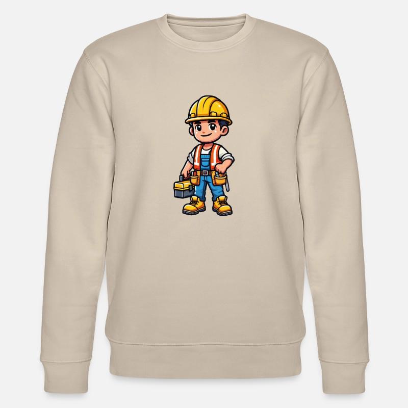 bauarbeiter - Stanley/Stella Unisex Bio-Sweatshirt CHANGER  - Beige