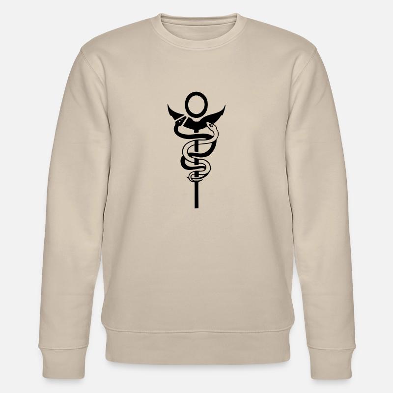 Caduceus physio physiotherapist - Stanley/Stella Unisex Bio-Sweatshirt CHANGER  - Beige