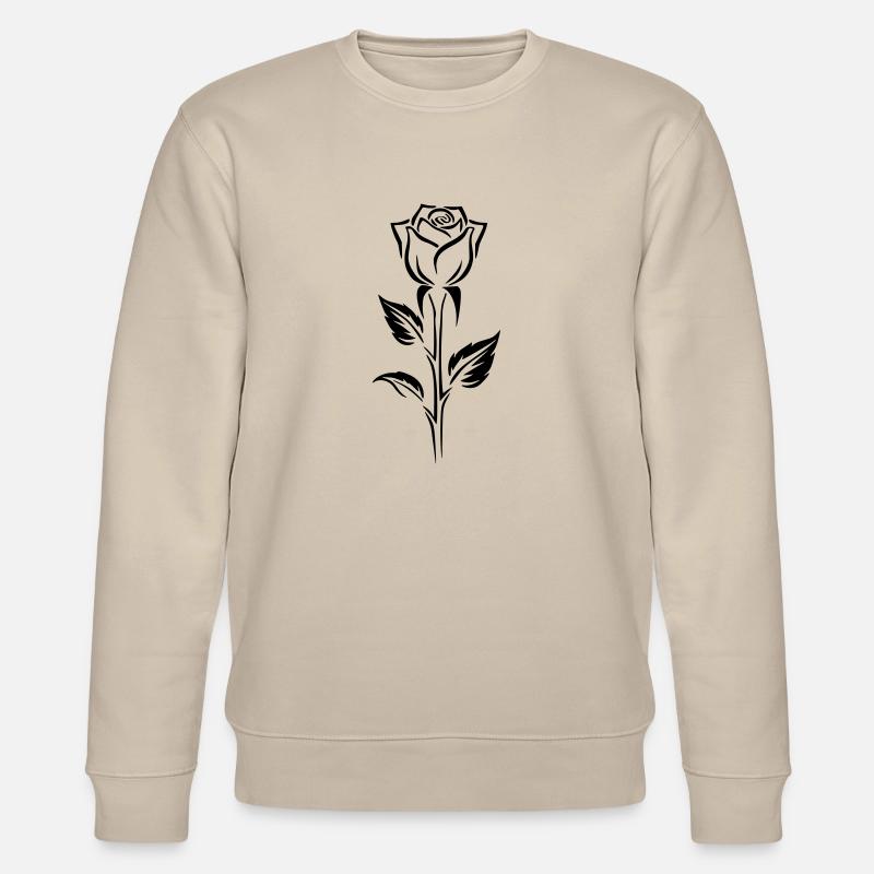 Conception simple d’un logo rose - Sweat bio CHANGER Stanley/Stella Unisexe - beige