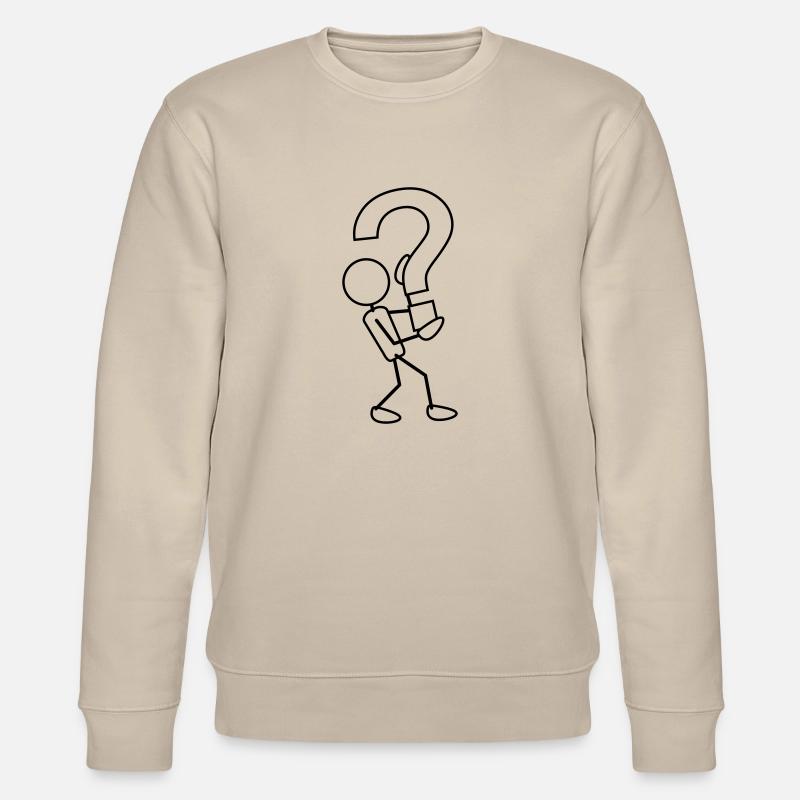greyman_with_a_big_query_1c - Stanley/Stella Unisex Bio-Sweatshirt CHANGER  - Beige